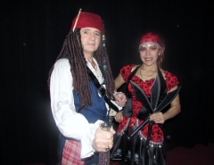 “Pirates Fire & Knife Juggling, Sword Balancing”  *** Gabriela & Robert Zerbini ***